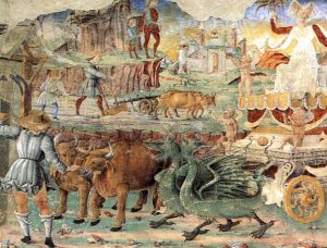 fresco at Pallazzo Schifanoia